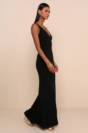 Timeless Classic: Melora Black Sleeveless Maxi Dress