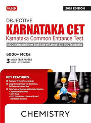 MTG Objective Karnataka CET Chemistry Book For 2024 KCET Exam | KCET Topicwise Comprehensive Theory with Previous 10 Years Solved Question Papers & 6000+ MCQs