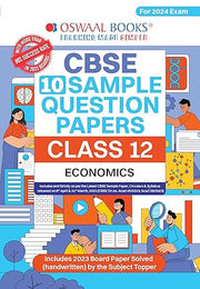 Oswaal CBSE Sample Question Papers Class 12 Economics Book (For Board Exams 2024) | 2023-24 Oswaal Editorial Board