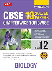 MTG CBSE 10 Years Chapterwise Topicwise Solved Papers Class 12 Biology Book - CBSE Champion For 2024 Exam | CBSE Question Bank With Sample Papers (Based on Latest Pattern) 
