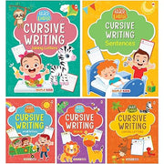 Cursive Writing Books (Set of 5 Books) (Handwriting Practice Books) - Small Letters, Capital Letters, Joining Letters, Sentences, Words for Age 3-7: ... Letters, Joing Letters, Sentences, Words [Paperback] Maple Press