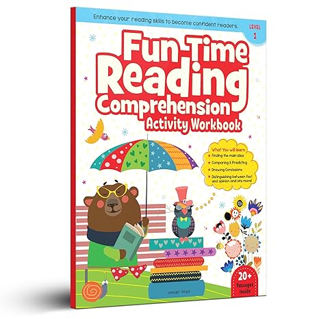 Fun Time Reading Comprehension Activity Workbook For Children Level 1 